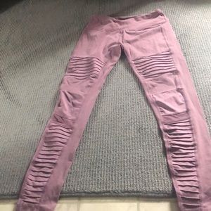Purple Moto leggings